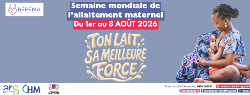 Semaine mondiale de l'allaitement maternel - Du 1er au 8 août 2026