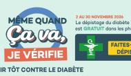 Même quand ça va, je vérifie : dépistage gratuit du diabète dans les pharmacies de Mayotte du 2 au 30 novembre 2026