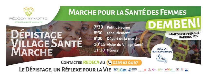 Marche pour la Santé des Femmes le samedi 8 septembre à Dembeni