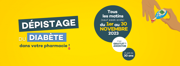 Campagne de dépistage du Diabète en pharmacie !