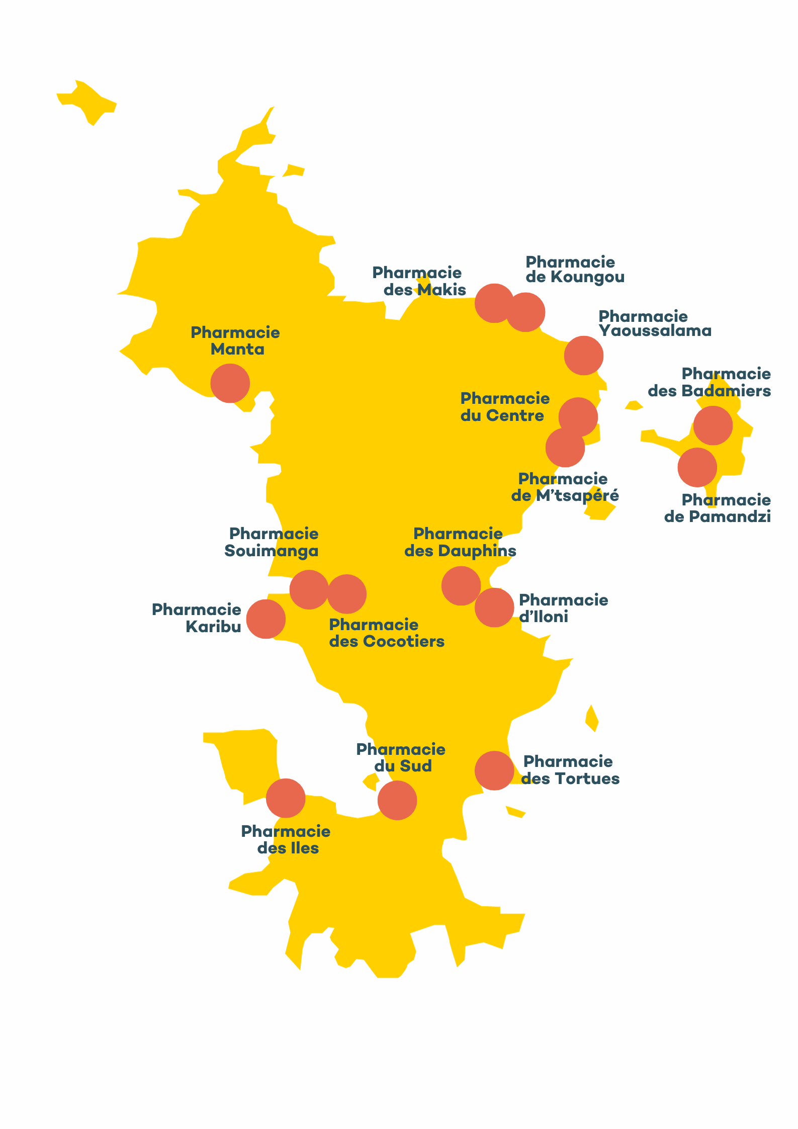 Carte des pharmacies participantes à la Campagne de dépistage